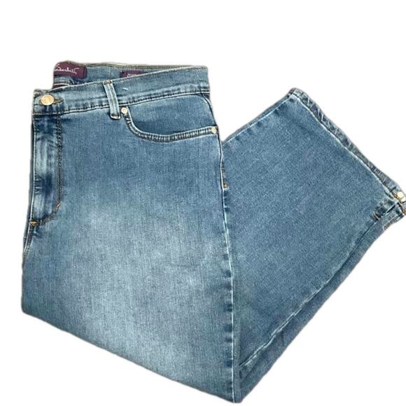 Gloria Vanderbilt Women's Capri Stretch Jeans Amanda Blue Size 14 NWT - Picture 3 of 10